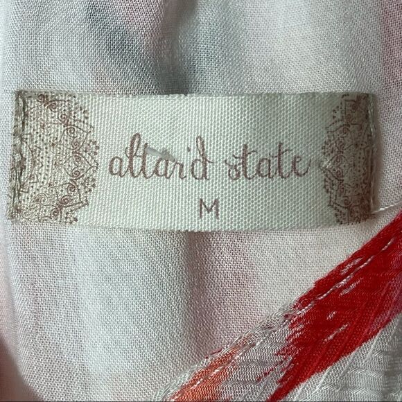 Altar’d State Trapeze Dress, size medium, lined, buttons at back of neck - Picture 11 of 14